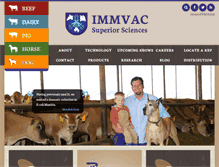 Tablet Screenshot of immvac.com